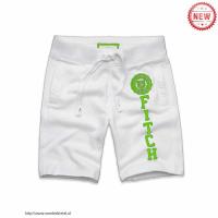 heren abercrombie and fitch athletic shorts wit groen Kleren Outlet fvsnh471